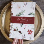 Boho Poinsettia Pine Holly Weihnachtsfeiertag Planer<br><div class="desc">Mit unserem Watercolor Poinsettia Weihnachtsplaner verschmelzen Sie die Kunst der Urlaubsplanung - eine harmonische Verbindung von boho charm und eleganter Funktionalität. Vor einem ruhigen cremefarbenen Hintergrund zeichnet sich dieser Planer durch eine zarte Aquarelldarstellung von Poinsettien, Kiefern und Heiligenbäumen aus und schafft so eine faszinierende Naturschönheit. Mit Sorgfalt entwarf, ist unser...</div>