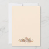 Boho Pompas Grass Baby Ankündigung (Rückseite)