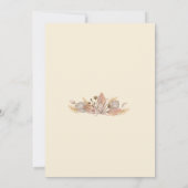 Boho Pompas Grass Save the Date Card Einladung (Rückseite)