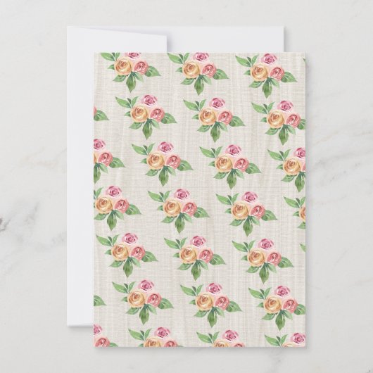 Boho Pony Birthday Party Einladung (Rückseite)