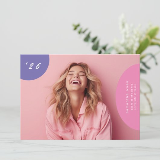 Boho Pop Fun Einzigartig Eleganter Designer Modern Ankündigung (Stehend Vorderseite)