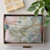 BOHO POPPIES SPRING FLORAL DECOUPAY SEIDENPAPIER (Geschenk)