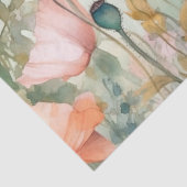 BOHO POPPIES SPRING FLORAL DECOUPAY SEIDENPAPIER (Detail)