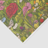 Boho Poppy Wildblume Fields farbenfrohe Decoupage Seidenpapier (Ausschnitt)