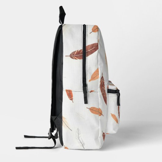 Boho Popular Feathers Luxury Collection Bedruckter Rucksack (Links)