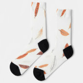 Boho Popular Feathers Luxury Collection Socken (Linkes Detail)