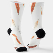 Boho Popular Feathers Luxury Collection Socken (Gewinkelt)