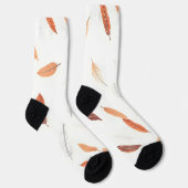 Boho Popular Feathers Luxury Collection Socken (Rechts)