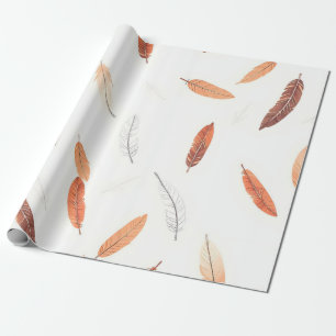 Boho Populäre Federn Luxus-Kollektion Geschenkpapier