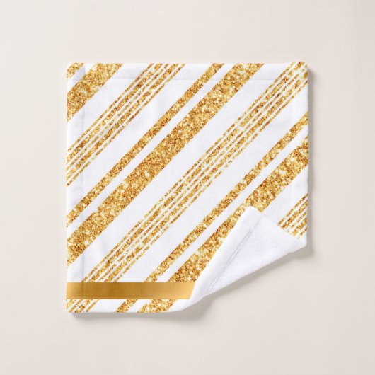 Boho Populäre Streifen-Kollektion für den weißen G Badhandtuch Set (Waschlappen)