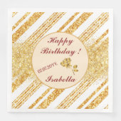 Boho Populäre Streifen-Kollektion für den weißen G Serviette (Vorderseite)