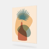 Boho-Poster mit tropischem Blattwerk Acrylschild (Winkel)
