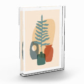 Boho-Poster mit tropischem Blattwerk Fotoblock (Links)
