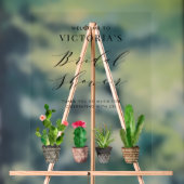 Boho Potted Succulents and Cactus Brautparty Acrylschild (Neutral)