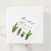 Boho Potted Succulents and Cactus Brautparty Geschenkanhänger (Beispiel)