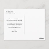 Boho Potted Sukculent und Cactus Wedding Vielen Da Postkarte (Rückseite)