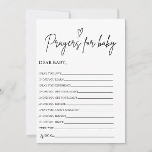 Boho Prayers for Baby Well Wishings for Baby Dusch Einladung