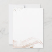 Boho Pretty Abstract Thank You Personalized Name Mitteilungskarte (Rückseite)