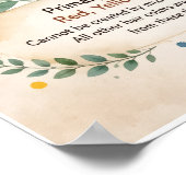 Boho Primärfarben Poster (Ecke)
