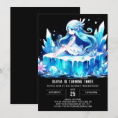 Boho Princess Birthday Einladung (Vorne/Hinten)