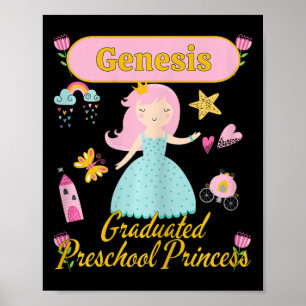 Boho Princess Genesis 2026 Personalisierter Kinder Poster