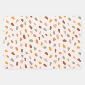 Boho Print Doodle Shapes Happy Colours Patterns Geschenkpapier Set (Vorderseite 3)