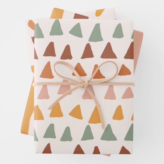 Boho Print Doodle Shapes Happy Colours Patterns Geschenkpapier Set (Beispiel)