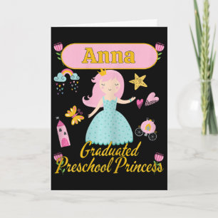 Boho Prinzessin Anna 2026 Personalisierter Vorschu Karte