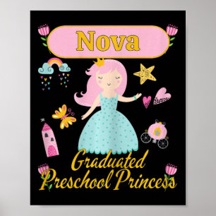 Boho Prinzessin Nova 2026 Personalisierter Vorschu Poster