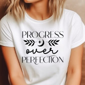Boho Progress over Perfection Motivierend Tri-Blend Shirt