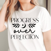 Boho Progress over Perfection Motivierend Tri-Blend Shirt