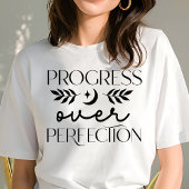 Boho Progress over Perfection Motivierend Tri-Blend Shirt