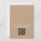 Boho-Protea-Pampas-Gras-Rustikale-QR-Code-Hochzeit Einladung (Rückseite)