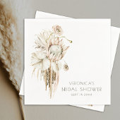 Boho Protea Pampas Grass Brautparty Serviette