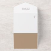 Boho Protea Pampas Grass Wedding QR Code All In One Einladung (Außenbereich)