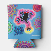 Boho Psychedelic Hot Frog kann kühler Dosenkühler (Rückseite)