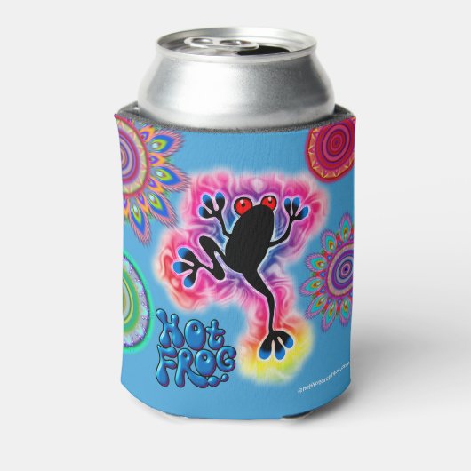 Boho Psychedelic Hot Frog kann kühler Dosenkühler (Kanne Rückseite)