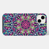 Boho Psychedelic Tribal iPhone Case Hülle (Rückseite (Horizontal))