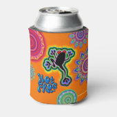 Boho psychedelischer Frosch kann kühler werden Dosenkühler (Kanne Rückseite)