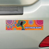 Boho psychedelischer Hot Frosch SURF Autoaufkleber (Auf Auto)