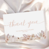 Boho Pumpkin Baby Dusche Danke Karte