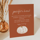 Boho Pumpkin Baby Dusche Schnuller Hunt Game Sockelschild