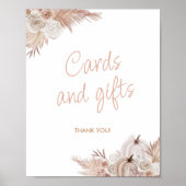 Boho Pumpkin Baby-Duschkarten und Geschenke-Zeiche Poster (Vorne)