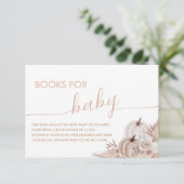 Boho Pumpkin Baby Showbuchanfrage Begleitkarte (Stehend Vorderseite)