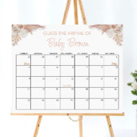 Boho Pumpkin Baby Showrate Terminkalender