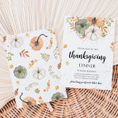 Boho Pumpkin Erntedank Dinner Einladung