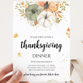 Boho Pumpkin Erntedank Dinner Einladung