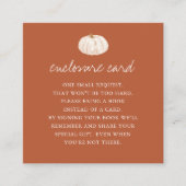 Boho Pumpkin Fall Baby Shower Begleitkarte (Vorderseite)