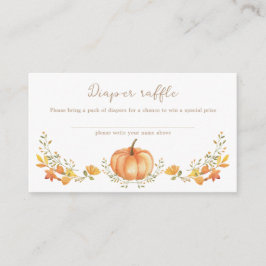 Boho Pumpkin Fall Babydusche Windelwanne Begleitkarte