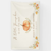 Boho Pumpkin Fall Foliage Baby Dusche Banner (Vertikal)